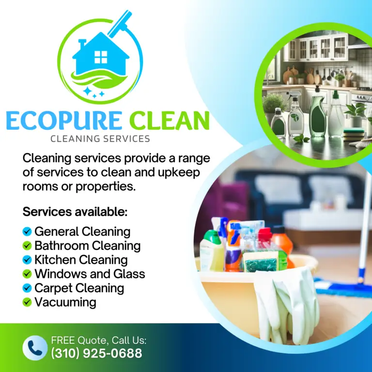 Blue Modern Cleaning Services Instagram Post