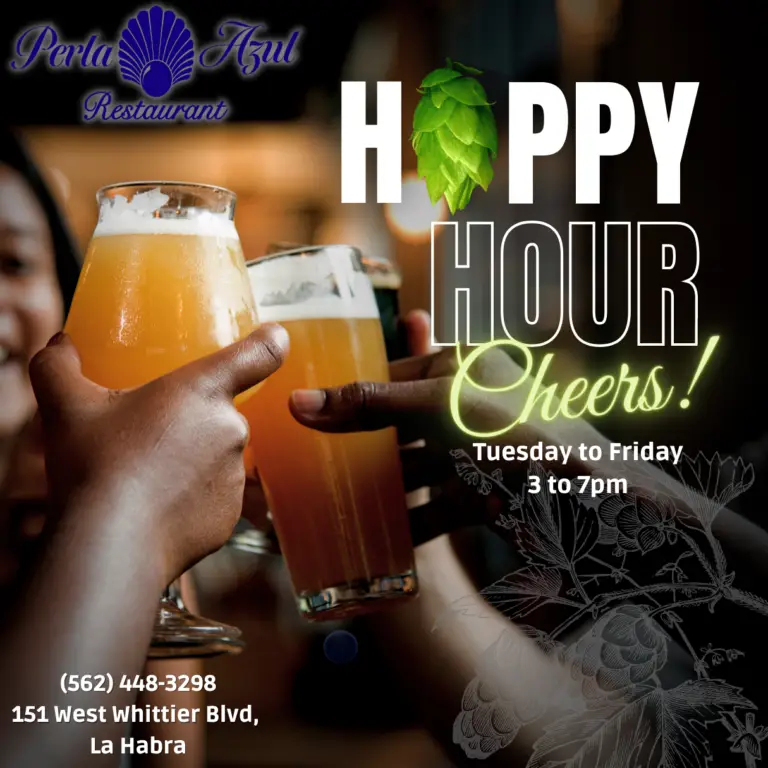 Instagram Post Hoppy Happy Hour Cheers Black Illustrated