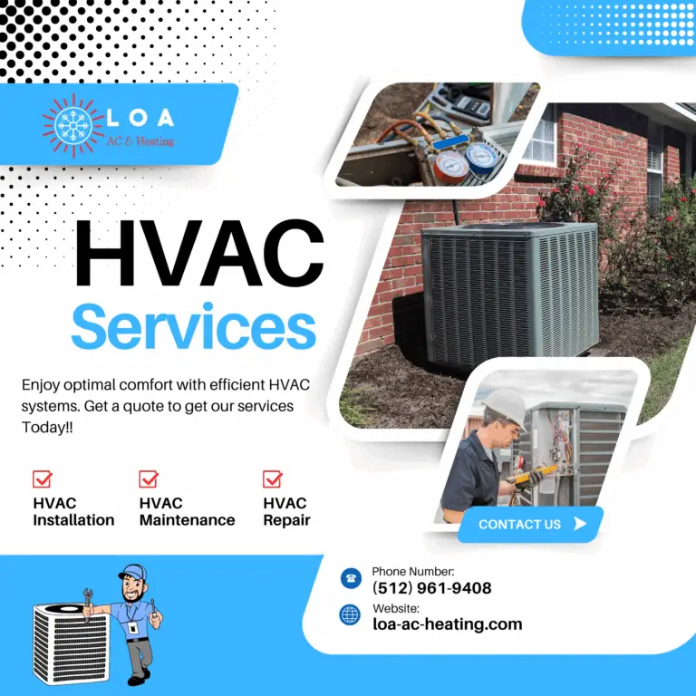 Blue and White Modern HVAC Services Instagram Post (1)